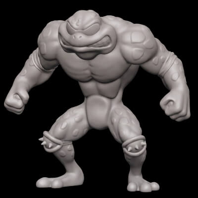 Rash Battletoads Figures 3D Print Model