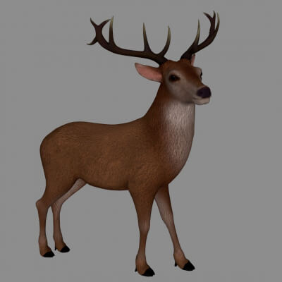 Reindeer Sculpture 3D Printable Model