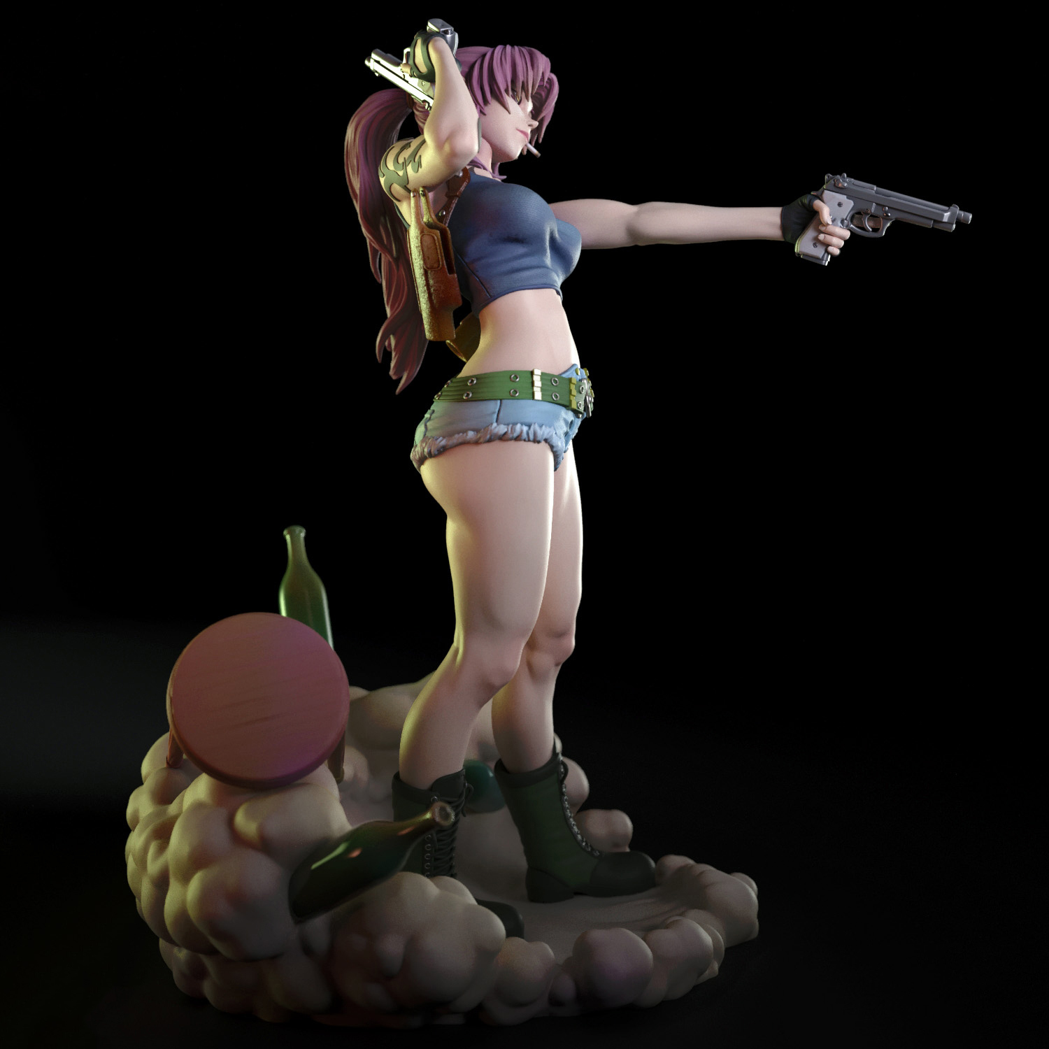 Revy - Black Lagoon 3D Print Model 3D Model