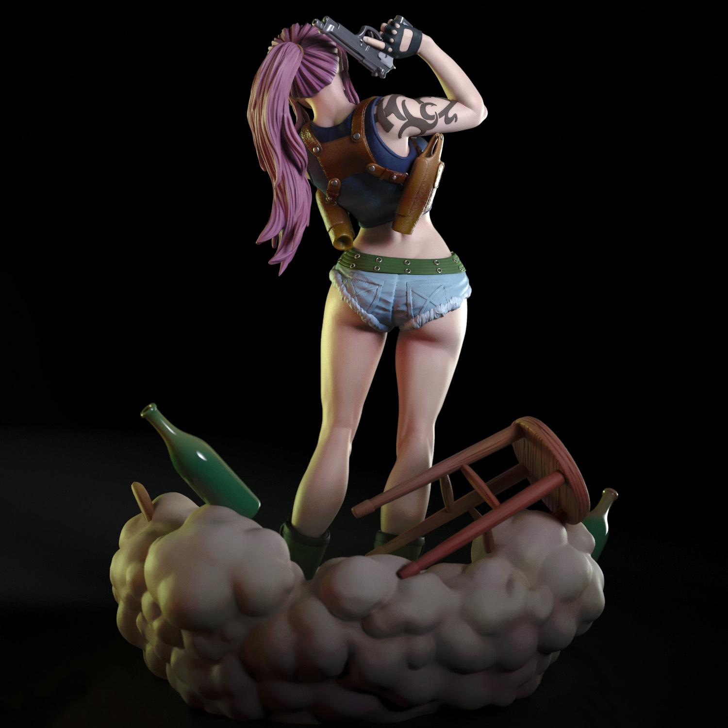 Revy - Black Lagoon 3D Print Model 3D Model