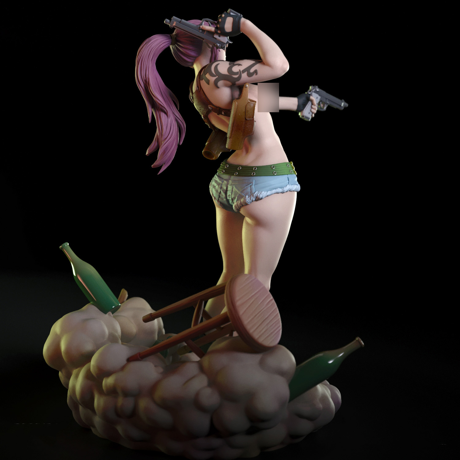 Revy - Black Lagoon 3D Print Model 3D Model