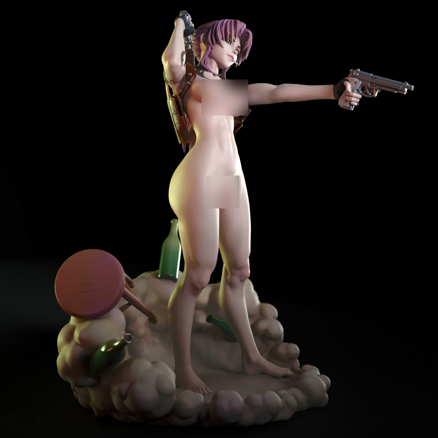 Revy - Black Lagoon 3D Print Model 3D Model