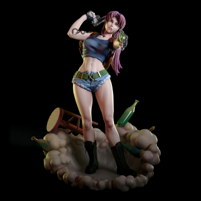 Revy - Black Lagoon 3D Print Model