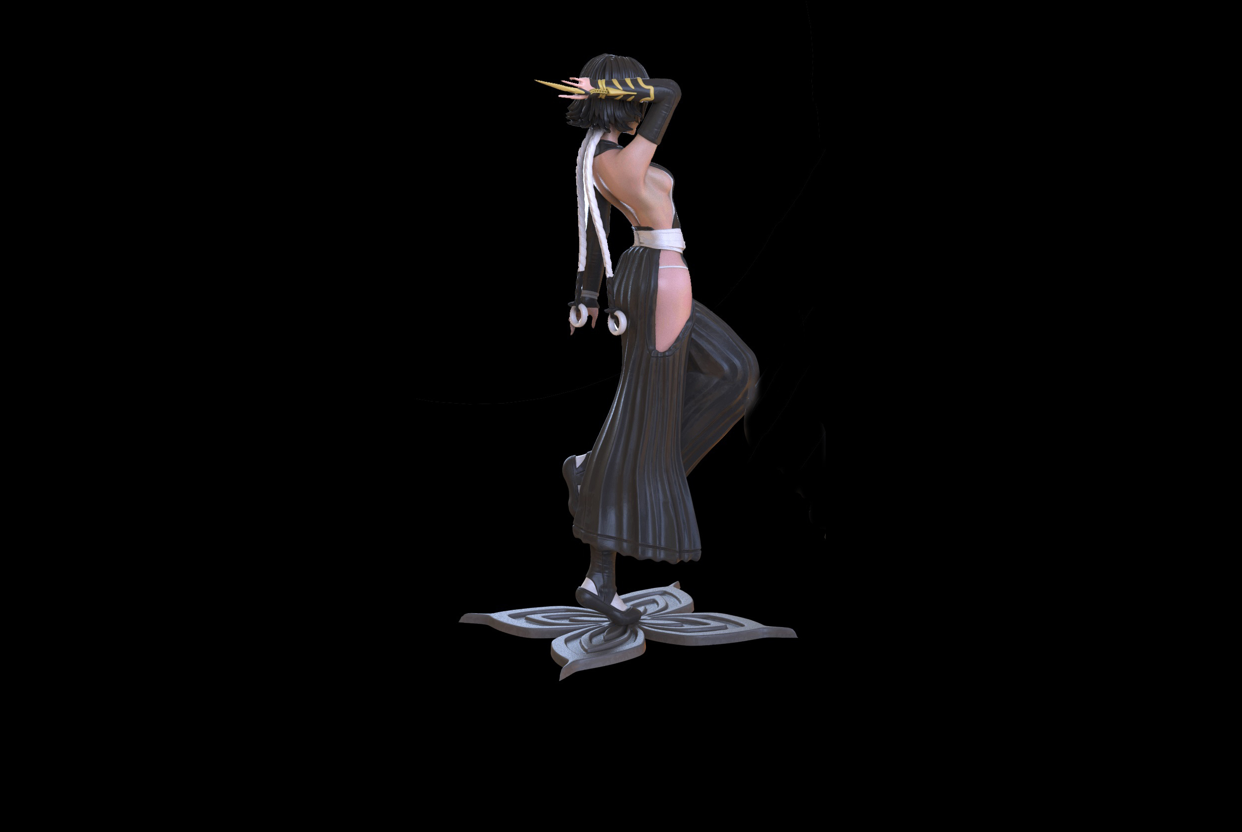 Soifon From Bleach Sculpture 3D Print Model 3D Model