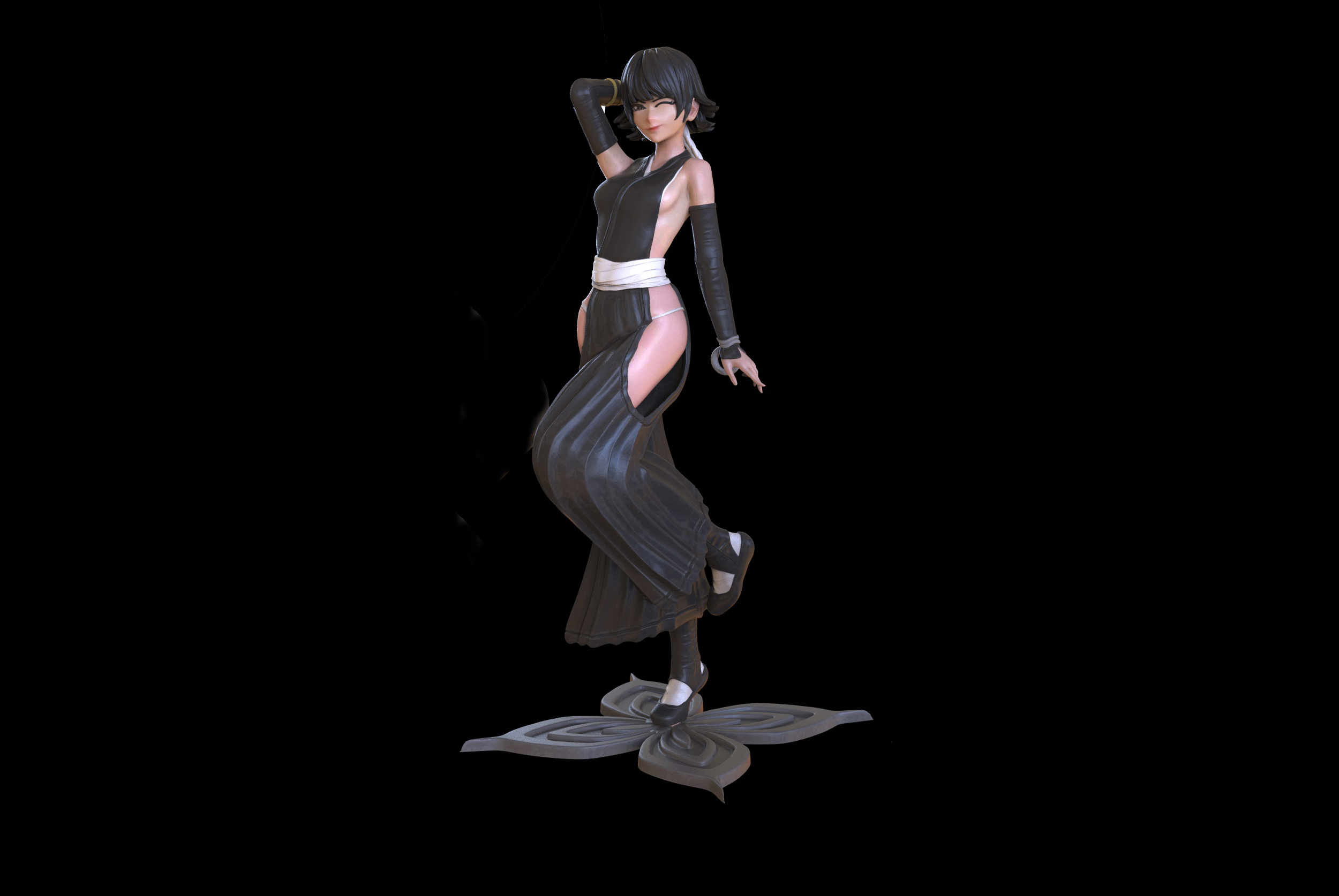Soifon From Bleach Sculpture 3D Print Model 3D Model