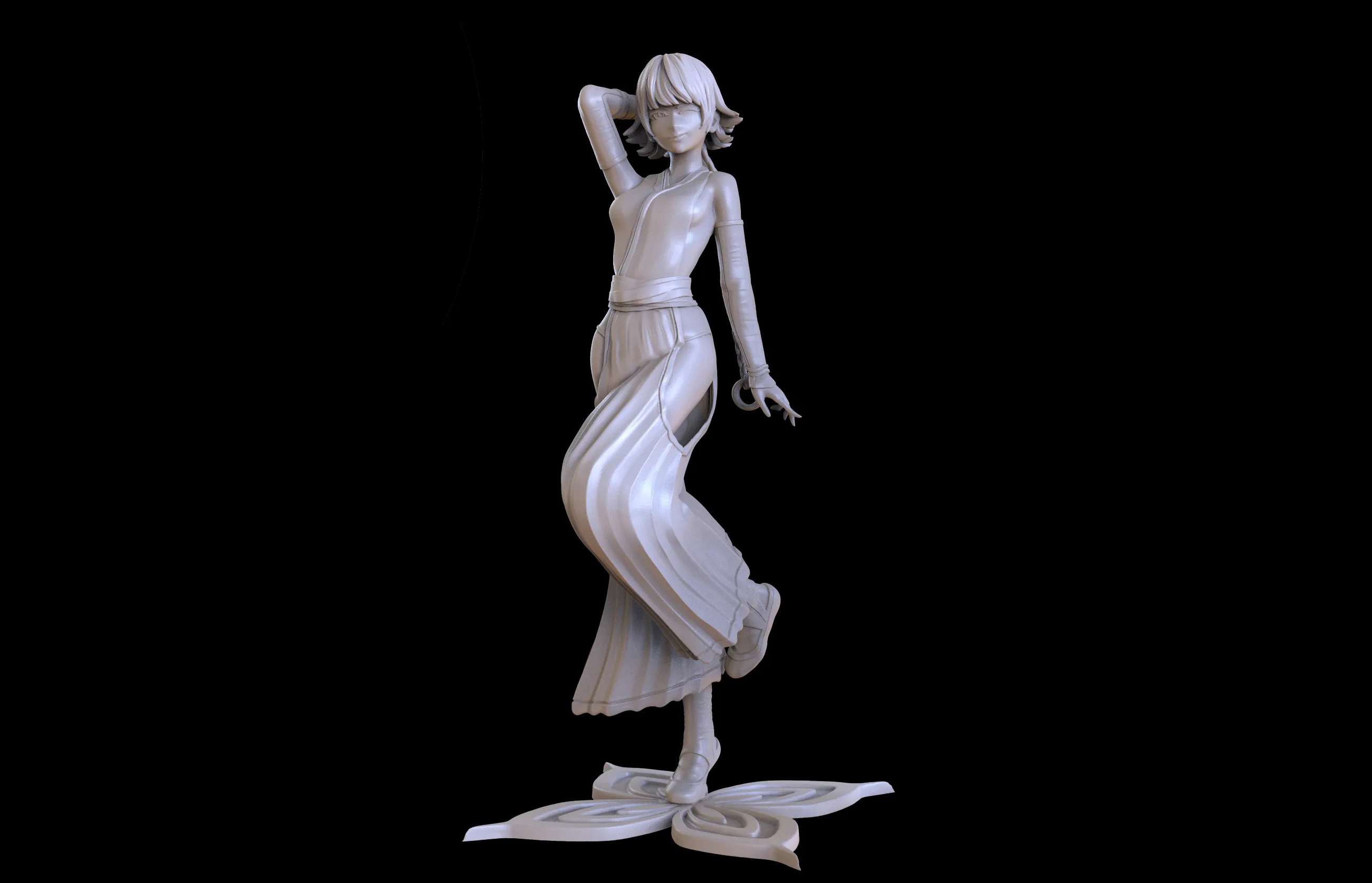 Soifon From Bleach Sculpture 3D Print Model 3D Model