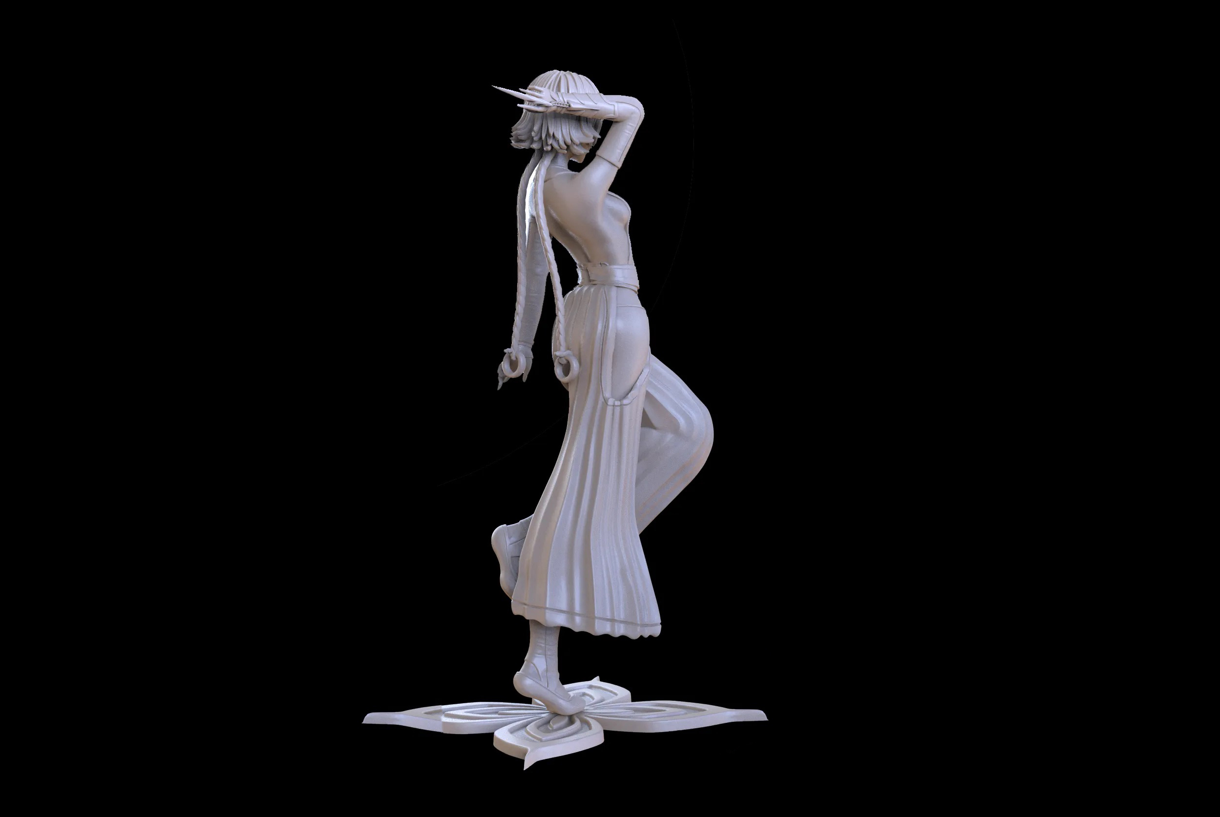 Soifon From Bleach Sculpture 3D Print Model 3D Model