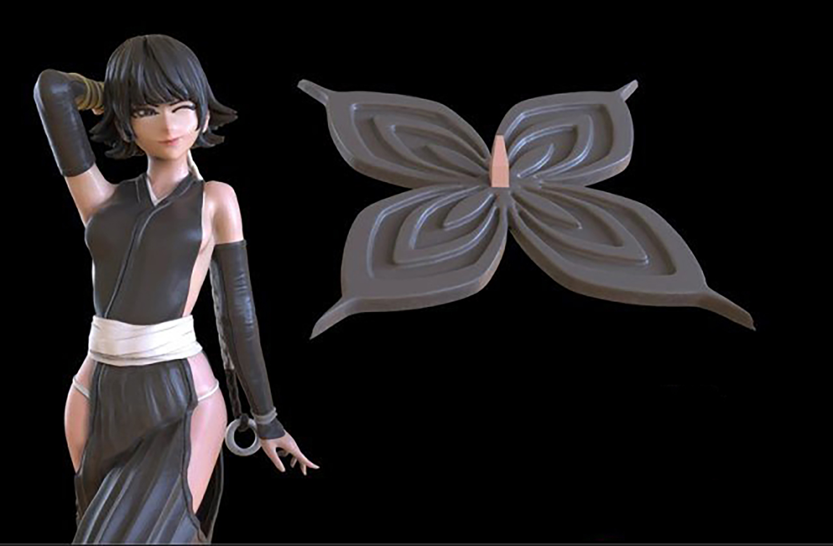 Soifon From Bleach Sculpture 3D Print Model 3D Model