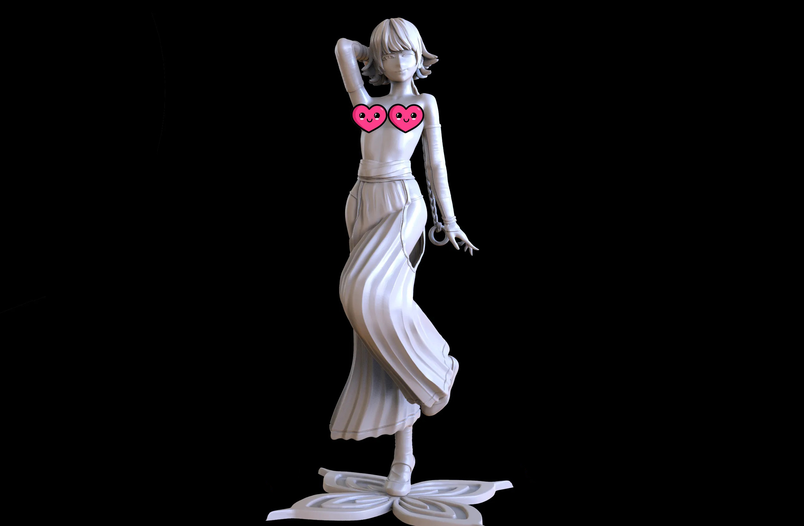 Soifon From Bleach Sculpture 3D Print Model 3D Model