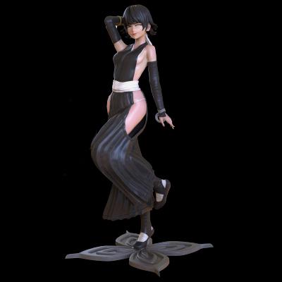 Soifon From Bleach Sculpture 3D Print Model