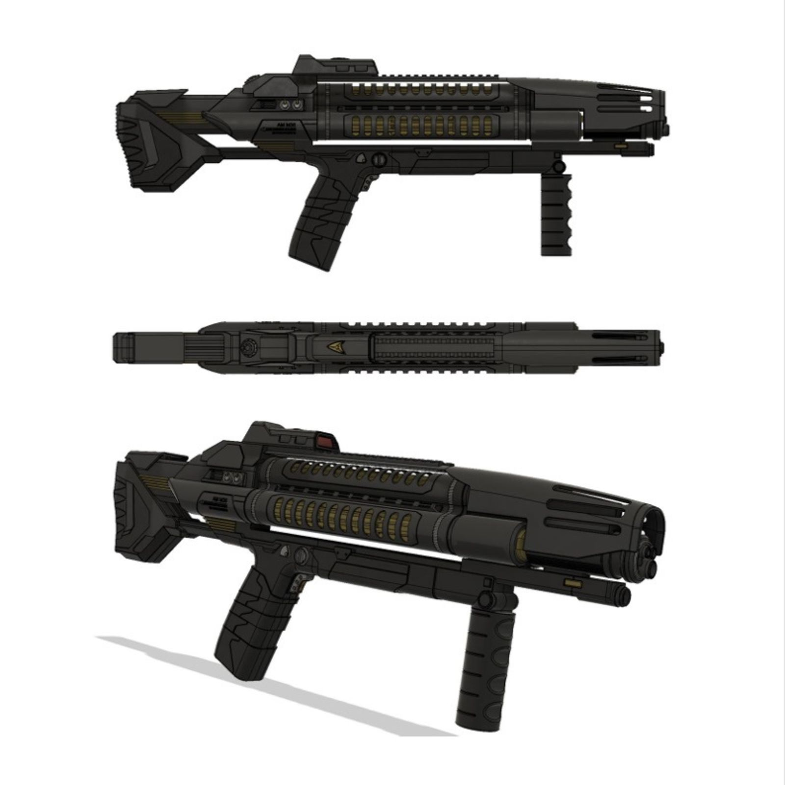 Star Trek Discovery Phaser Rifle 3D Print Model 3D Model