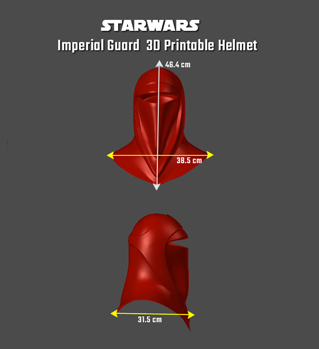 Star Wars Imperial Guard Helmet 3D Print Model 3D Model