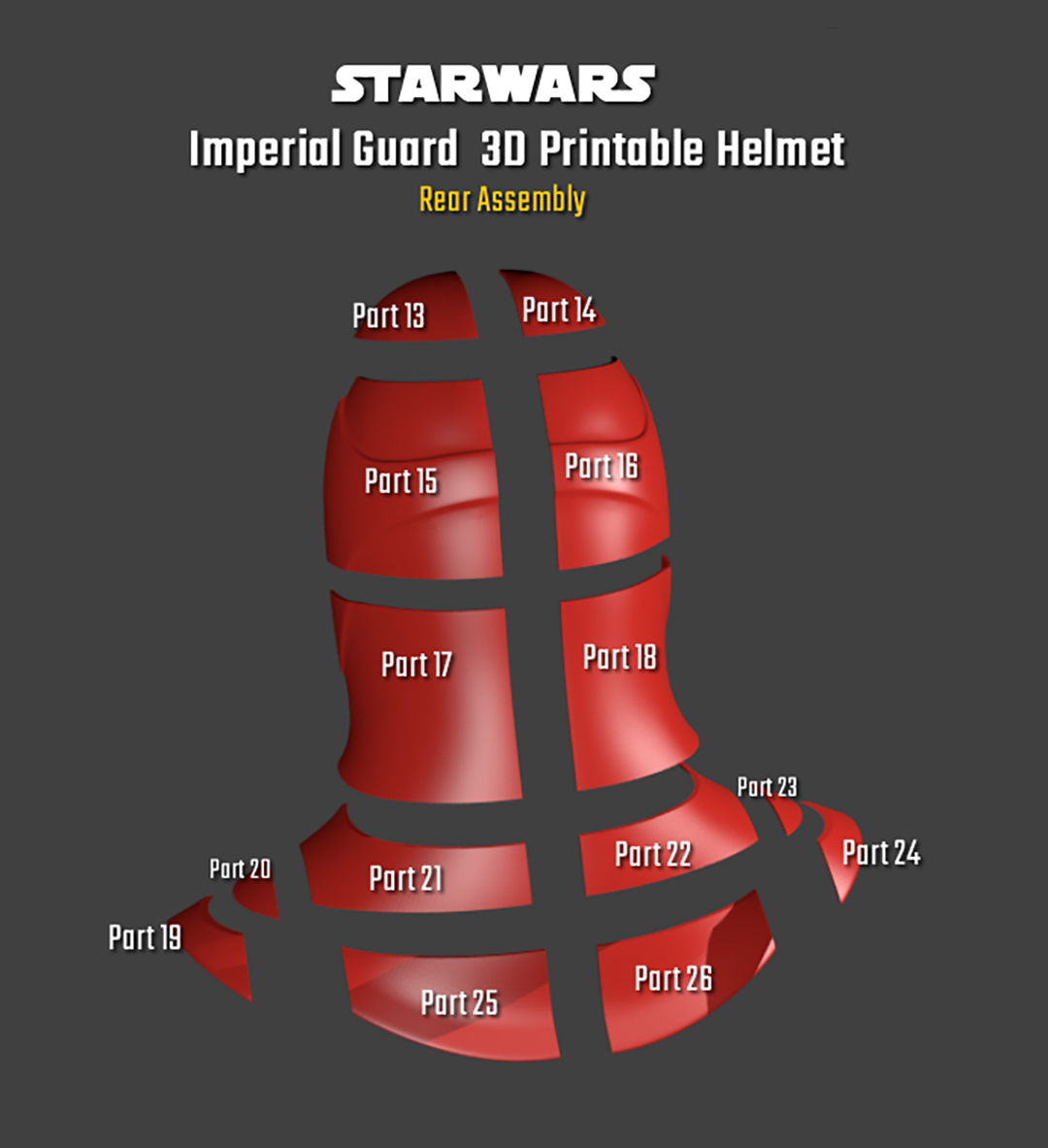 Star Wars Imperial Guard Helmet 3D Print Model 3D Model