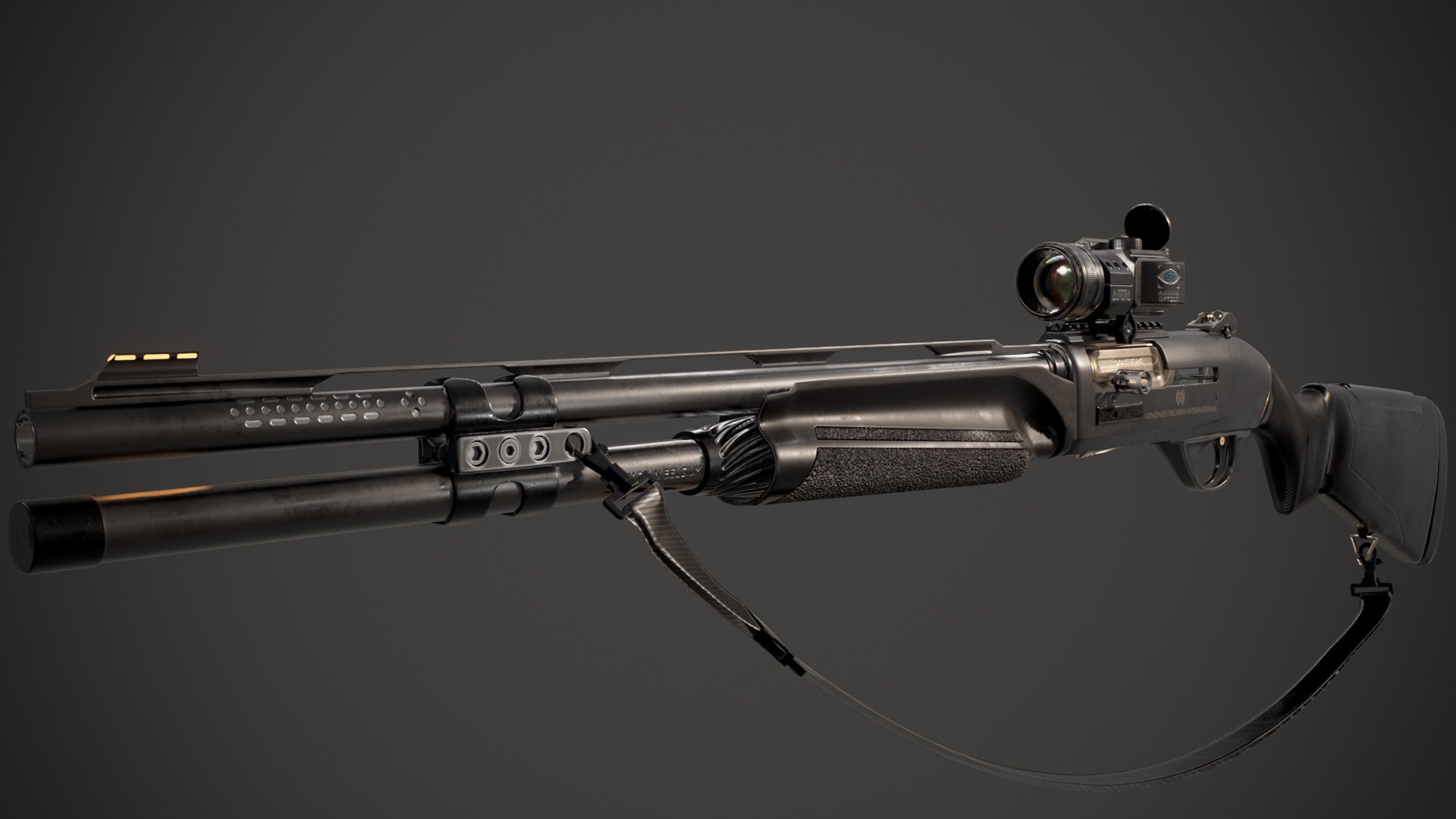 Tactical Shotgun Longinus Victoria A5 3D Model 3D Model