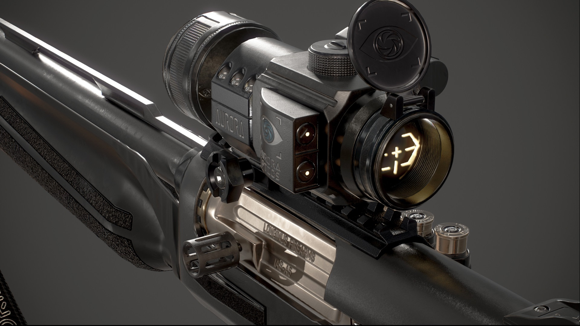 Tactical Shotgun Longinus Victoria A5 3D Model 3D Model