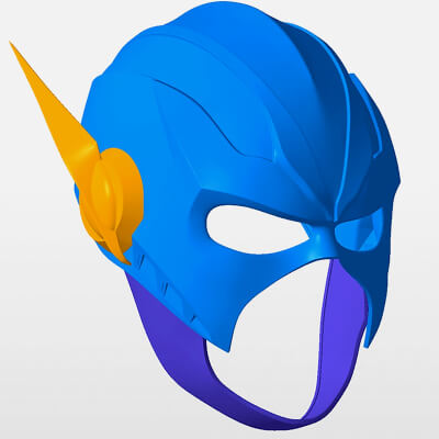 The Flash Injustice Helmet STL 3D Print Files