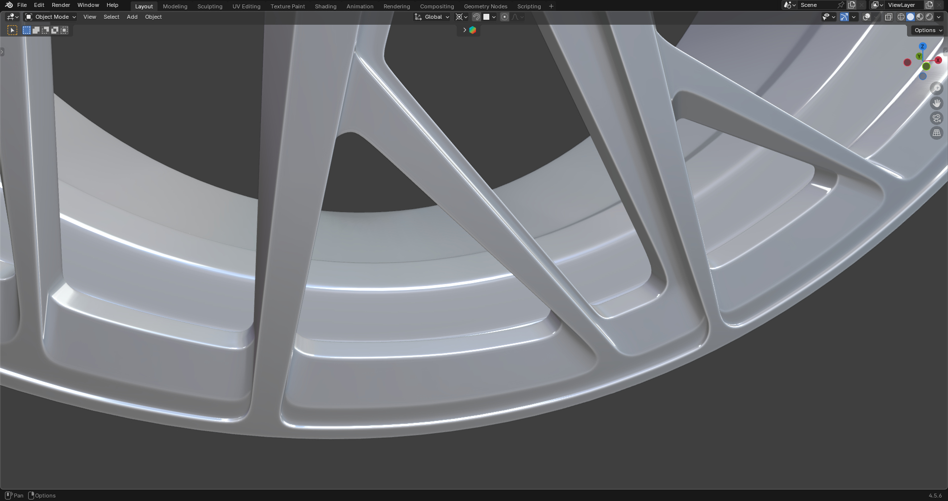 Forgiato Tec Mono 1.17 Rim 3D Model