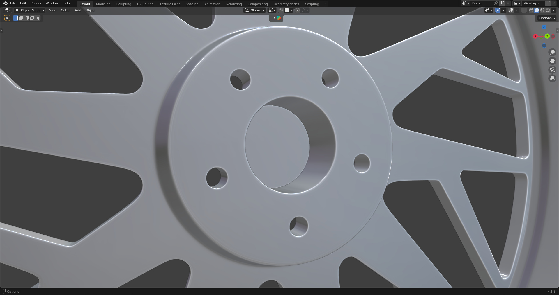 Forgiato Tec Mono 1.17 Rim 3D Model