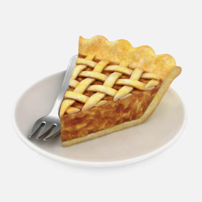Apple Pie on Plate