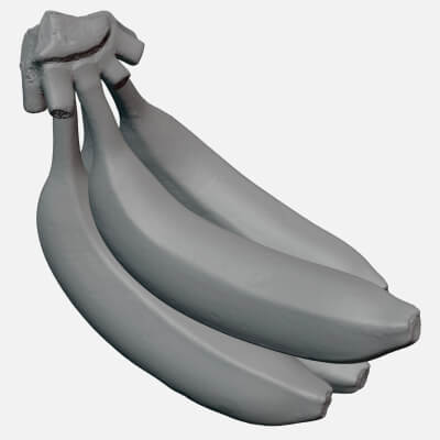 Banana Stem with Remaining Bananas - For 3D Print