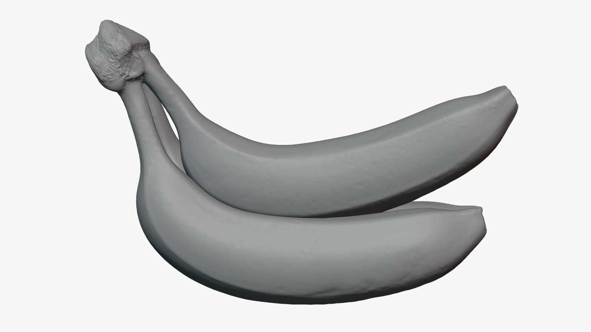 Banana Trio Bunch - For 3D Print 3D Model