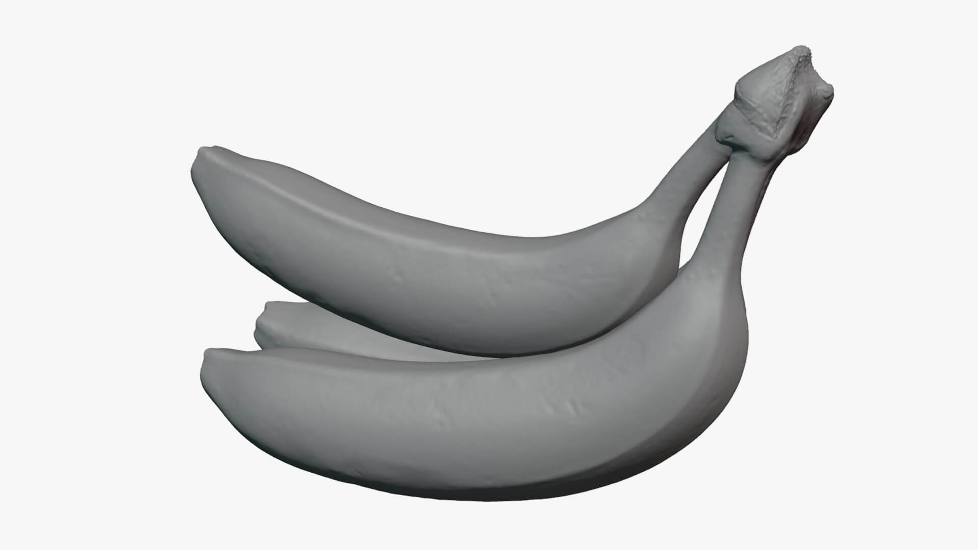 Banana Trio Bunch - For 3D Print 3D Model