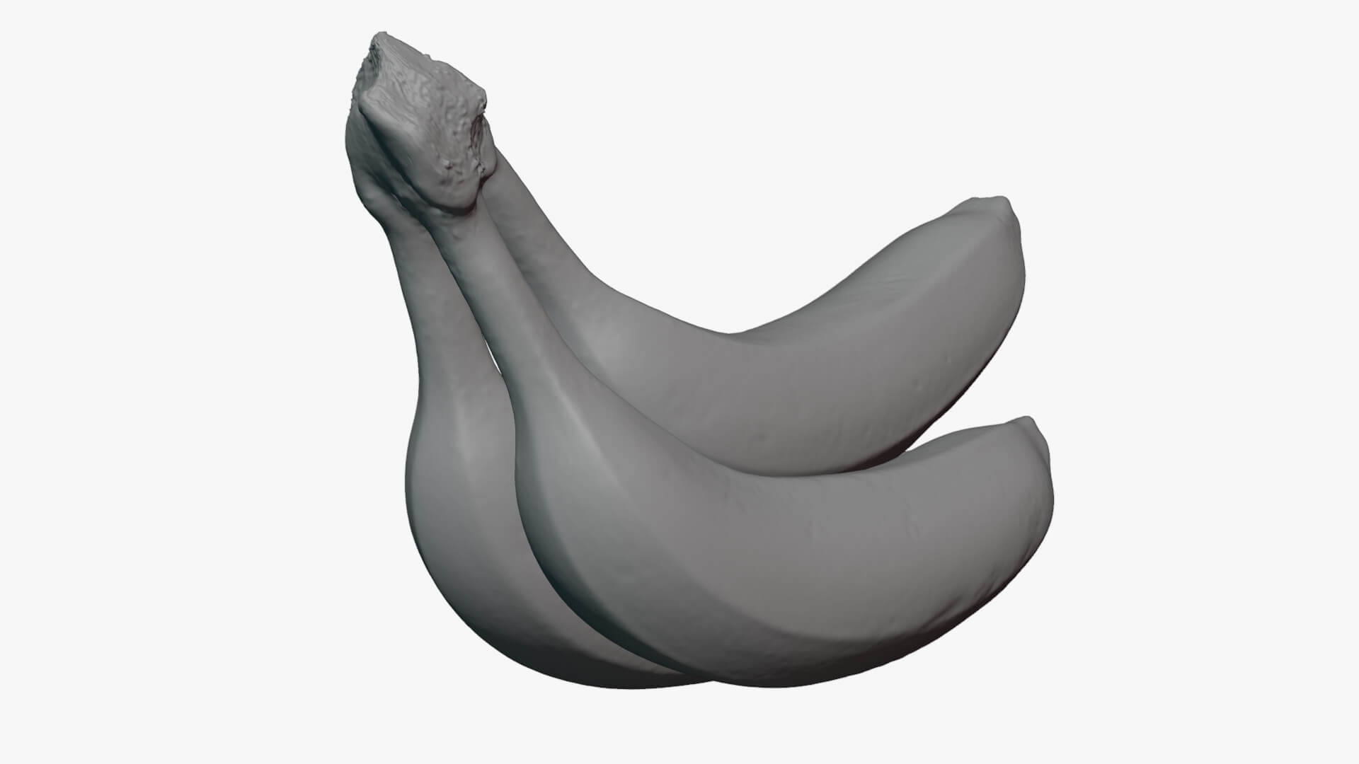 Banana Trio Bunch - For 3D Print 3D Model