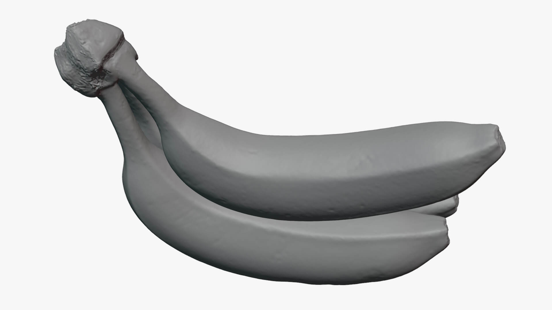 Banana Trio Bunch - For 3D Print 3D Model