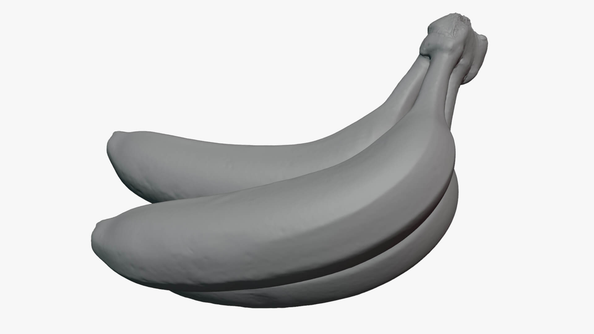 Banana Trio Bunch - For 3D Print 3D Model