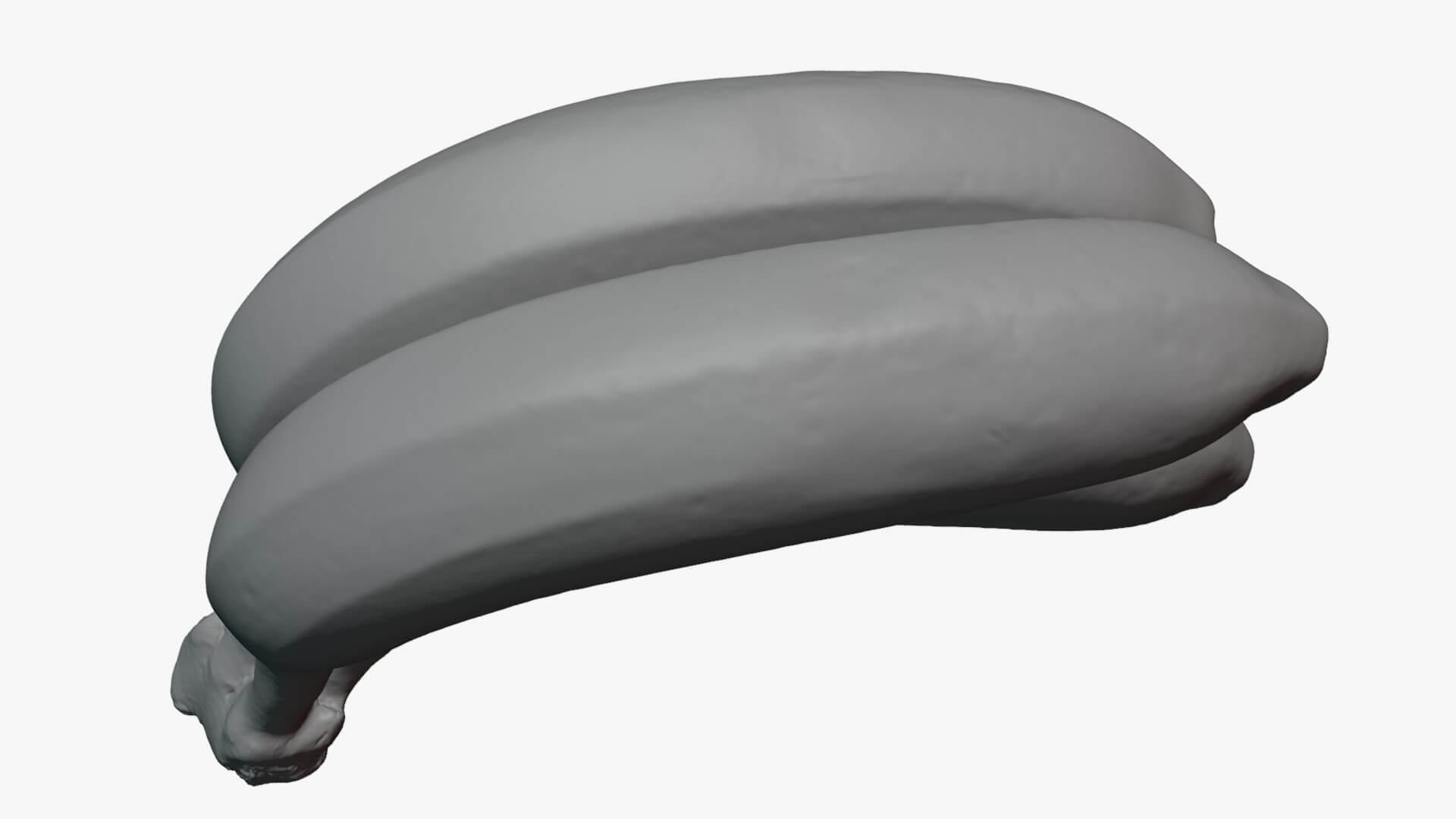 Banana Trio Bunch - For 3D Print 3D Model