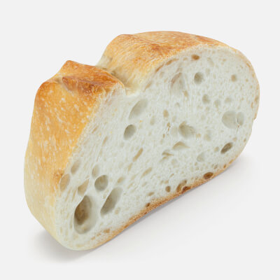 Batard Bread Slice 02