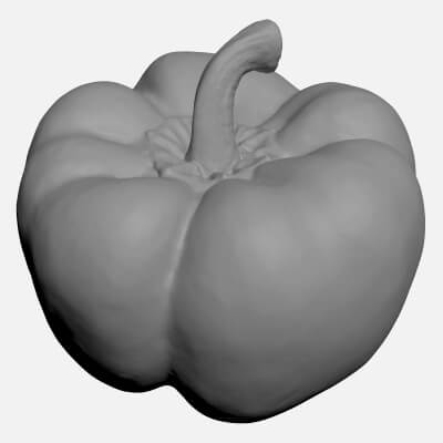 Bell Pepper Green - For 3D Print