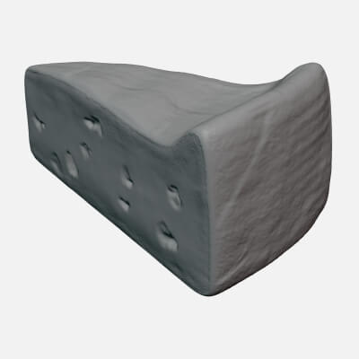 Brie Cheese Wedge - For 3D Print