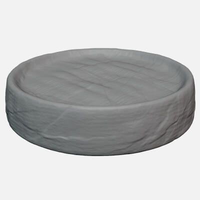 Brie Traditional Brie Round Cheesed - For 3D Print