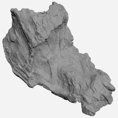 Broken Tree Trunk 02 - For 3D Print