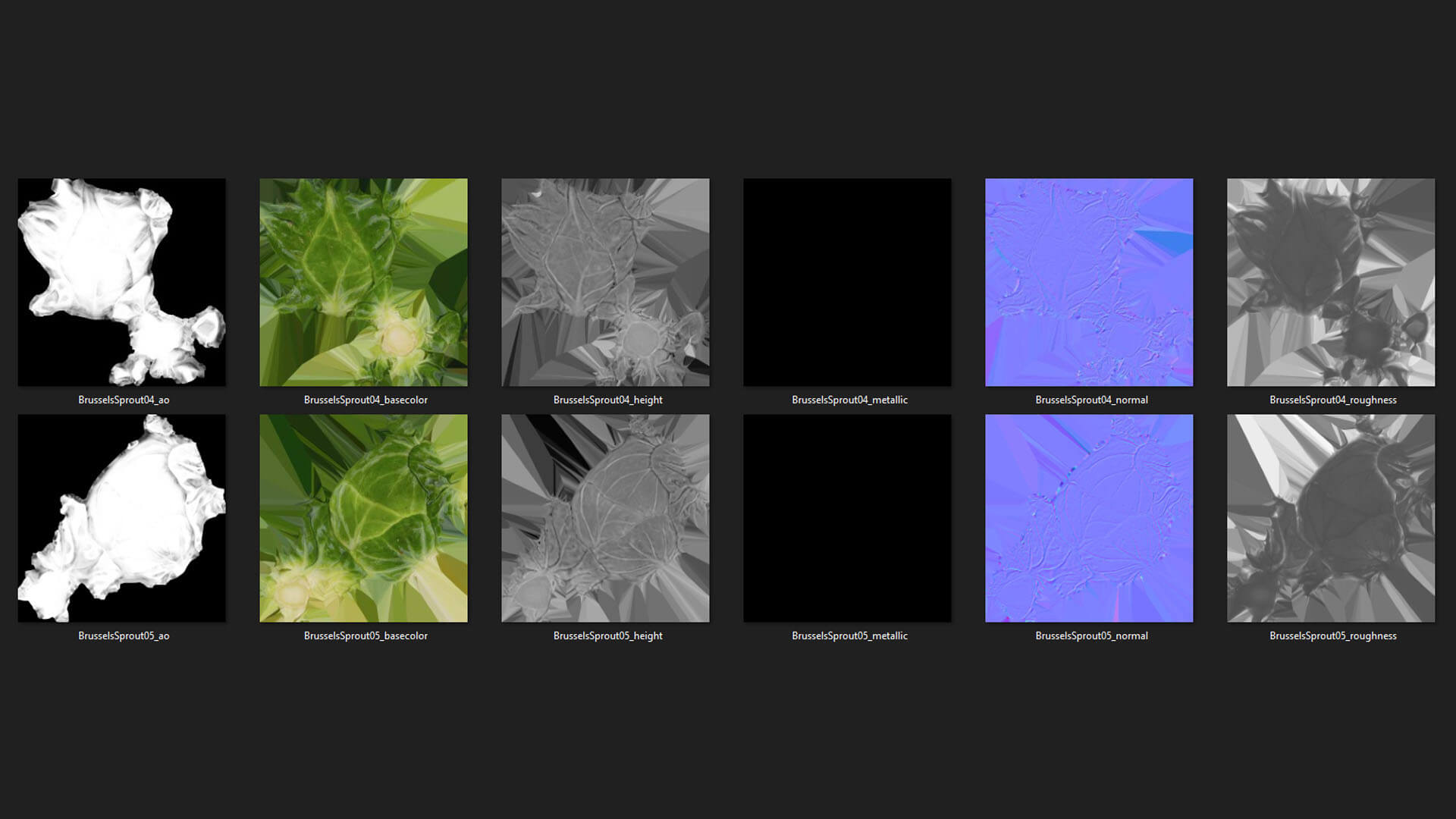 Brussels Sprouts 3D Model