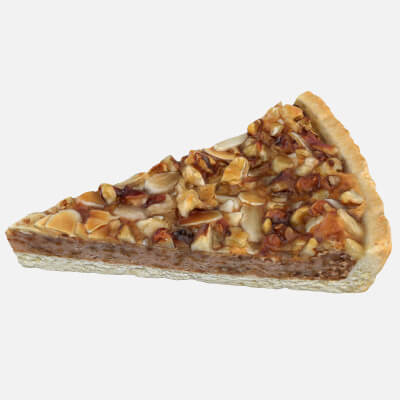 Caramel Nut Tart - 3D Scanned