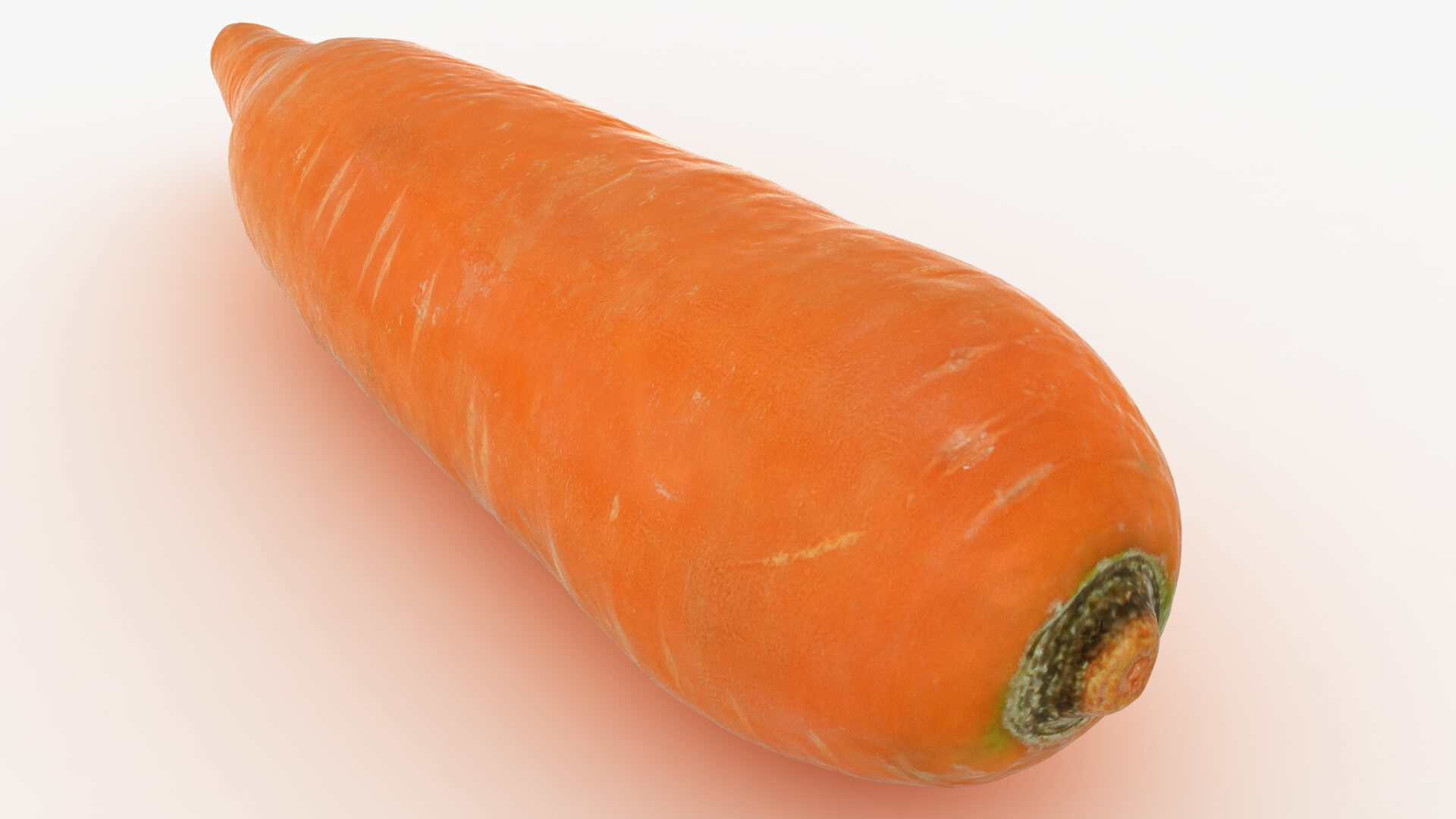 Realistic Carrot 01 3D Model