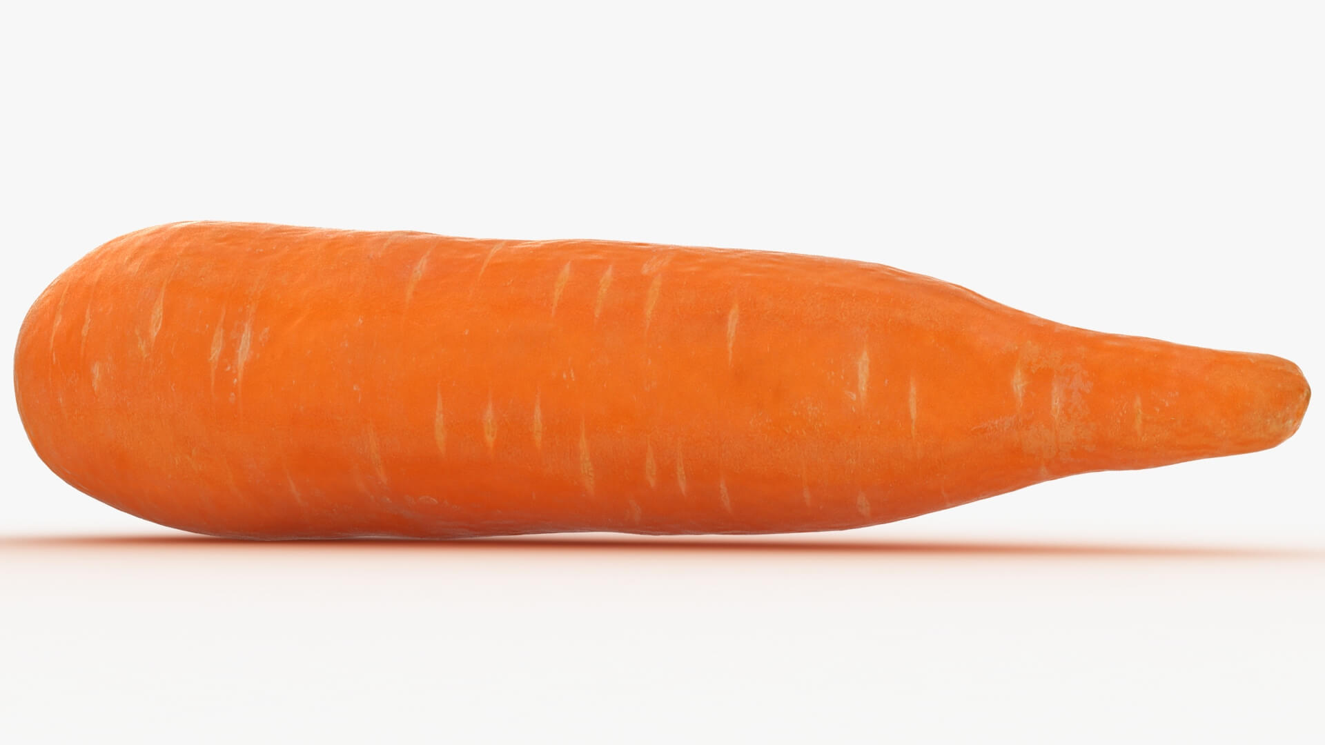Realistic Carrot 01 3D Model
