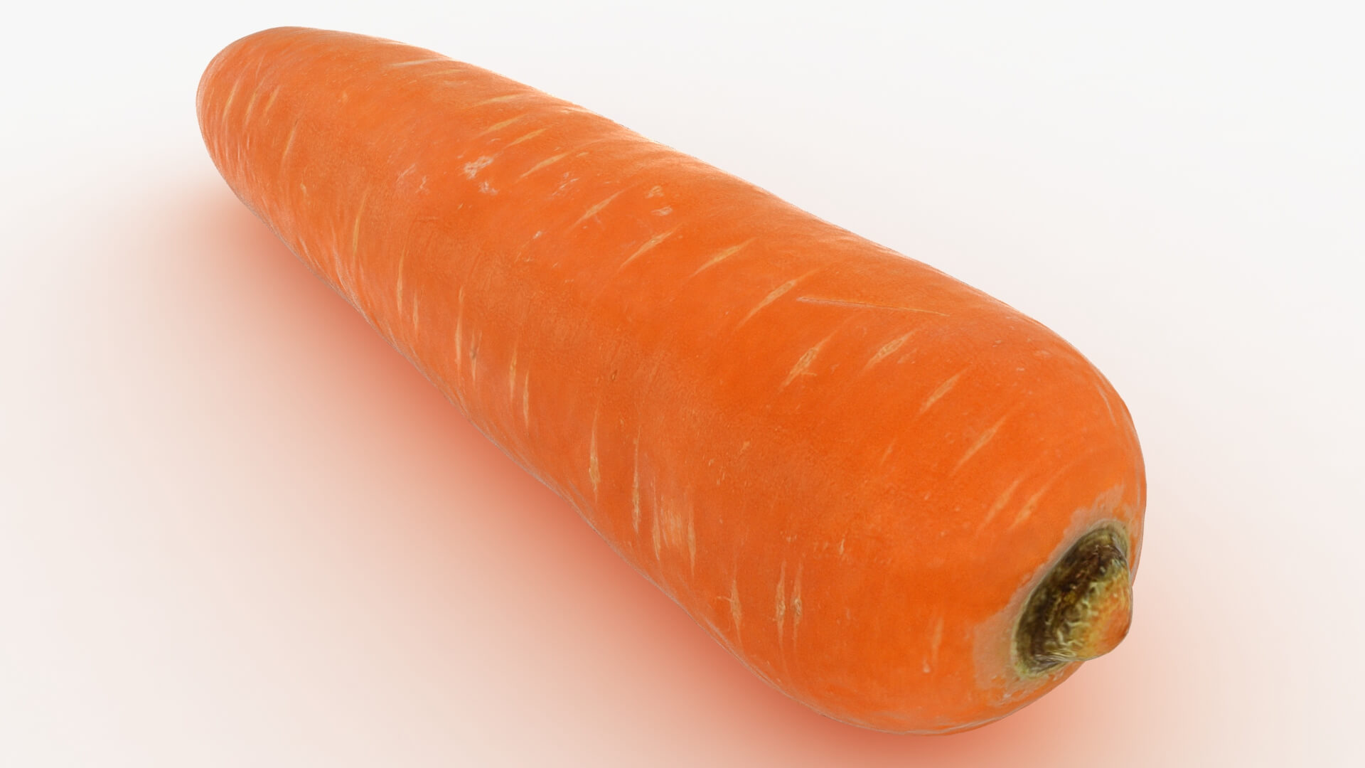 Realistic Carrot 02 3D Model