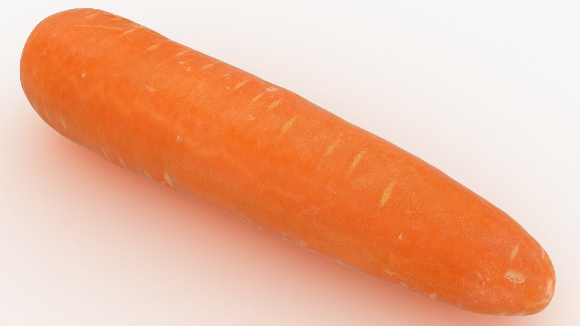 Realistic Carrot 02 3D Model