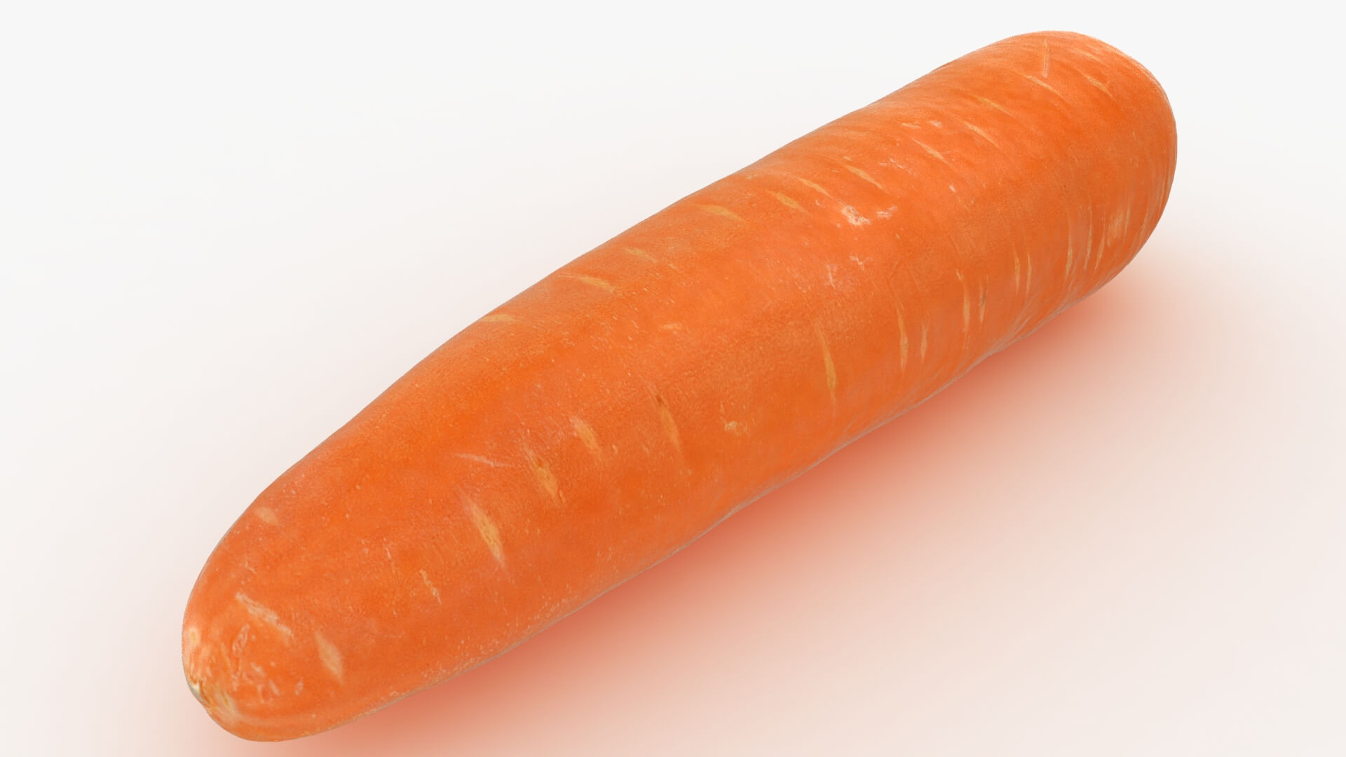 Realistic Carrot 02 3D Model