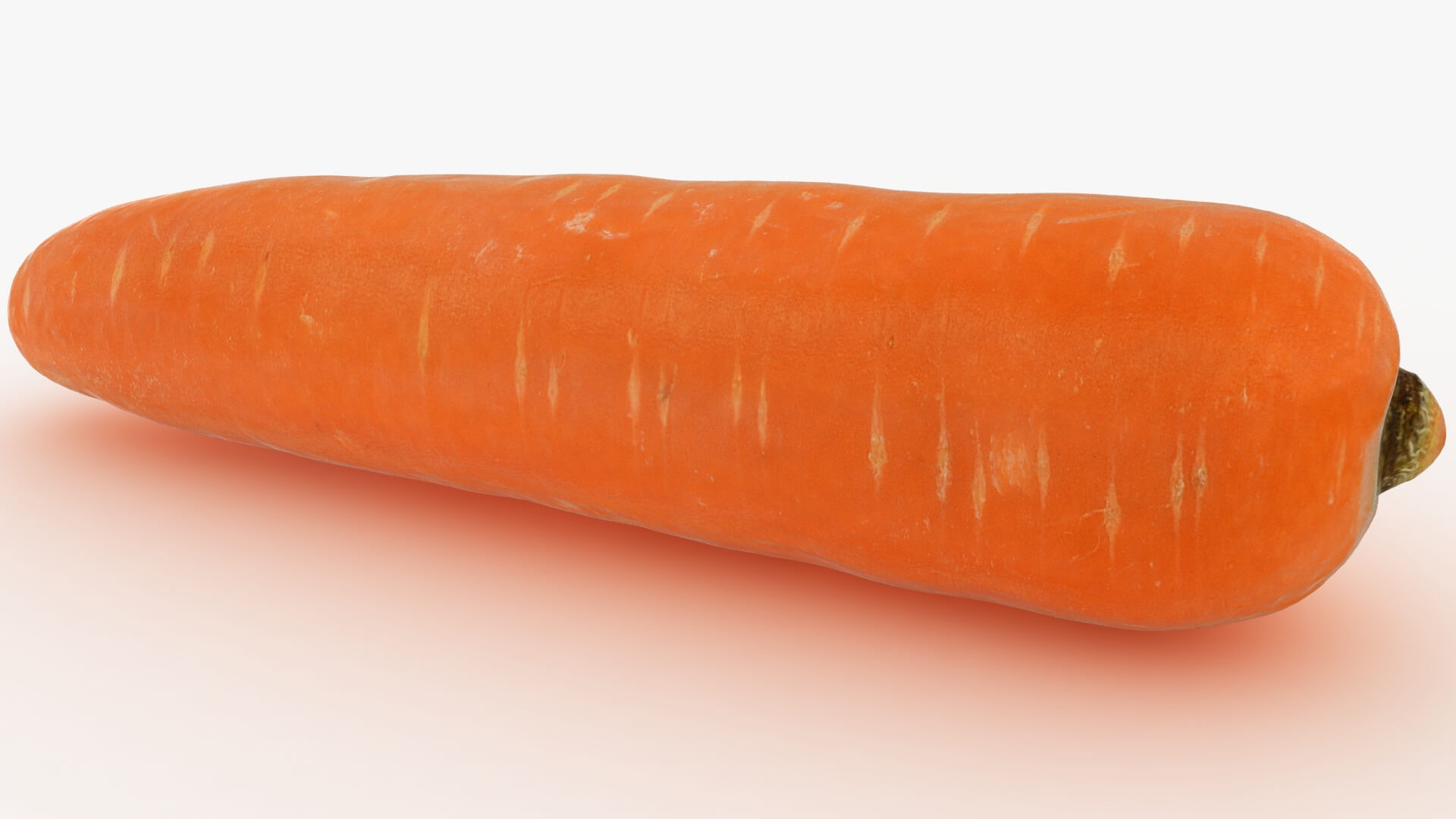 Realistic Carrot 02 3D Model
