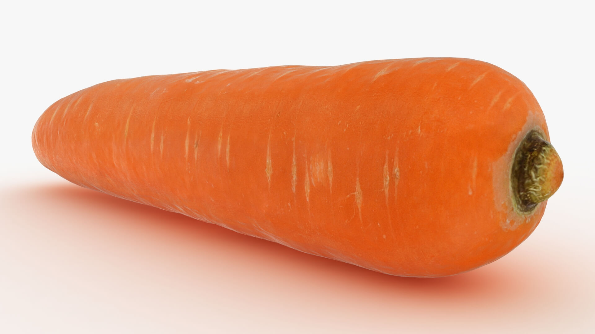 Realistic Carrot 02 3D Model