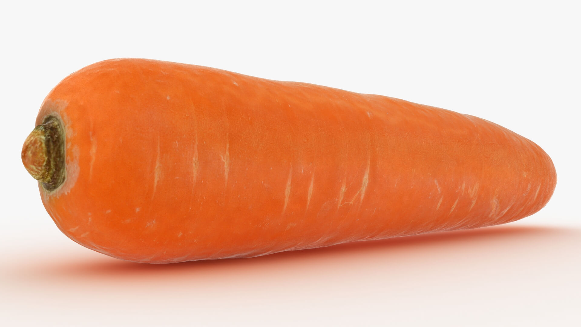 Realistic Carrot 02 3D Model