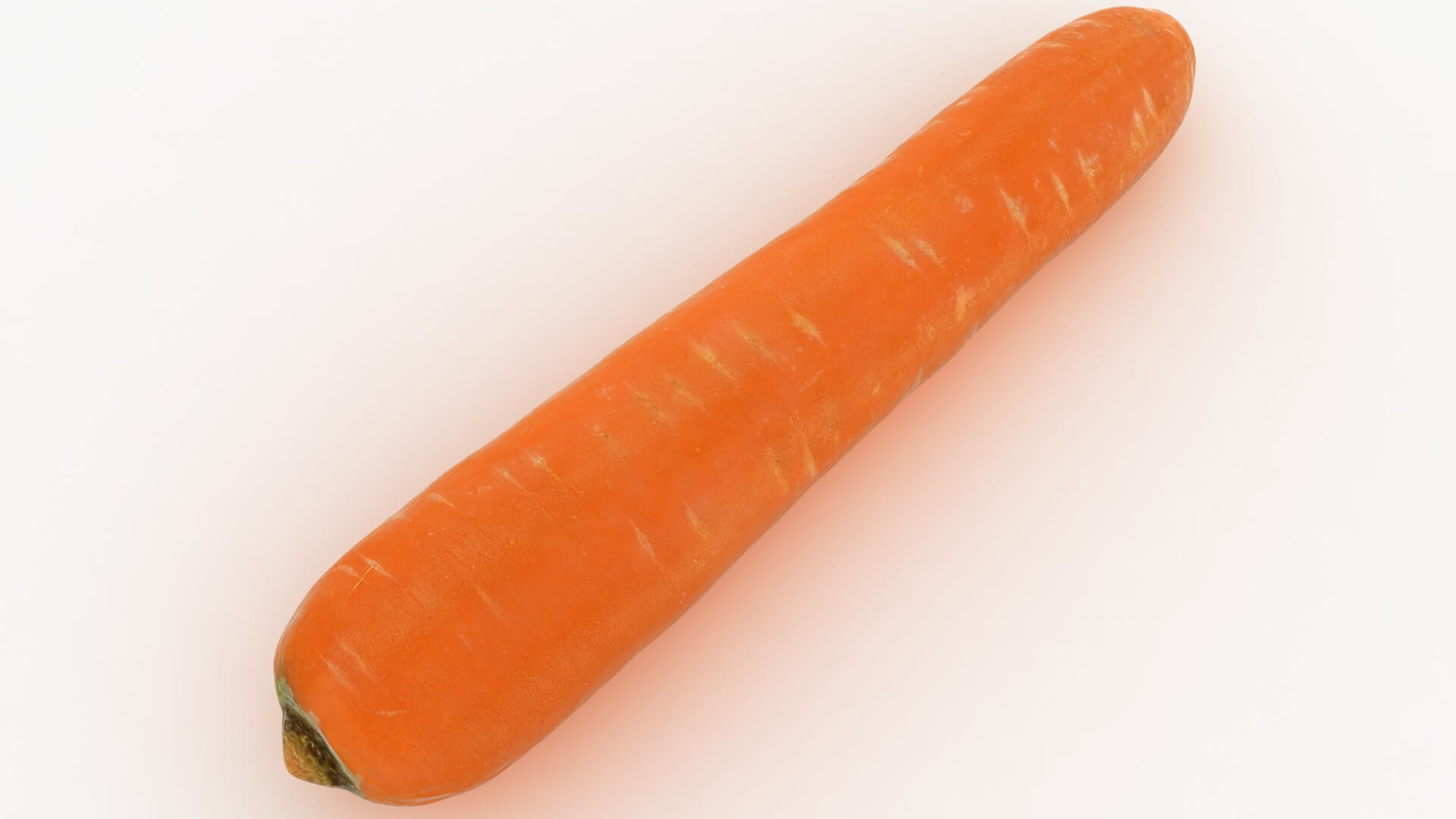 Realistic Carrot 03 3D Model