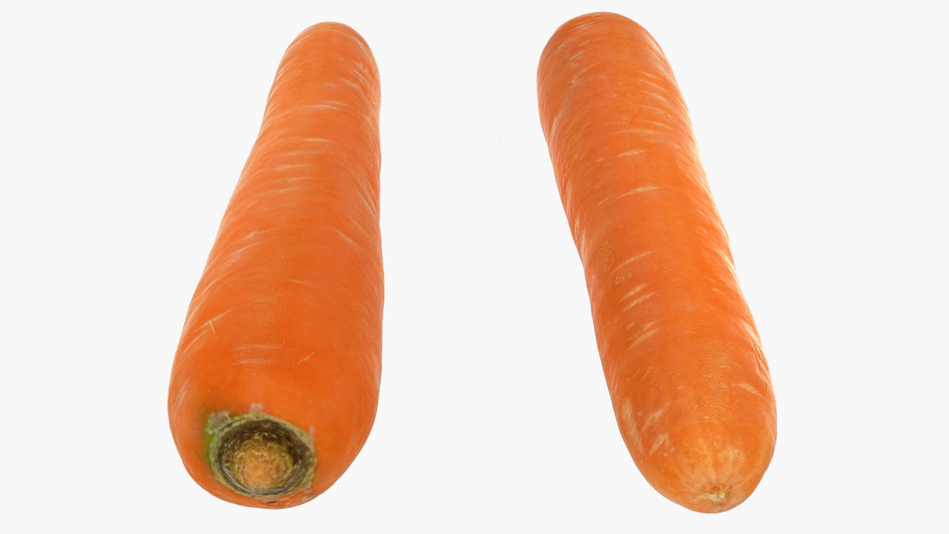 Realistic Carrot 03 3D Model