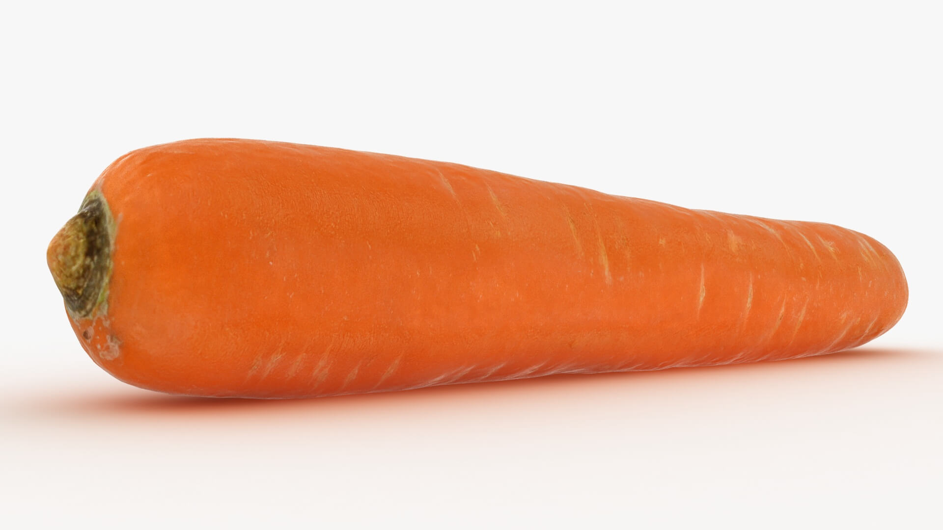 Realistic Carrot 03 3D Model