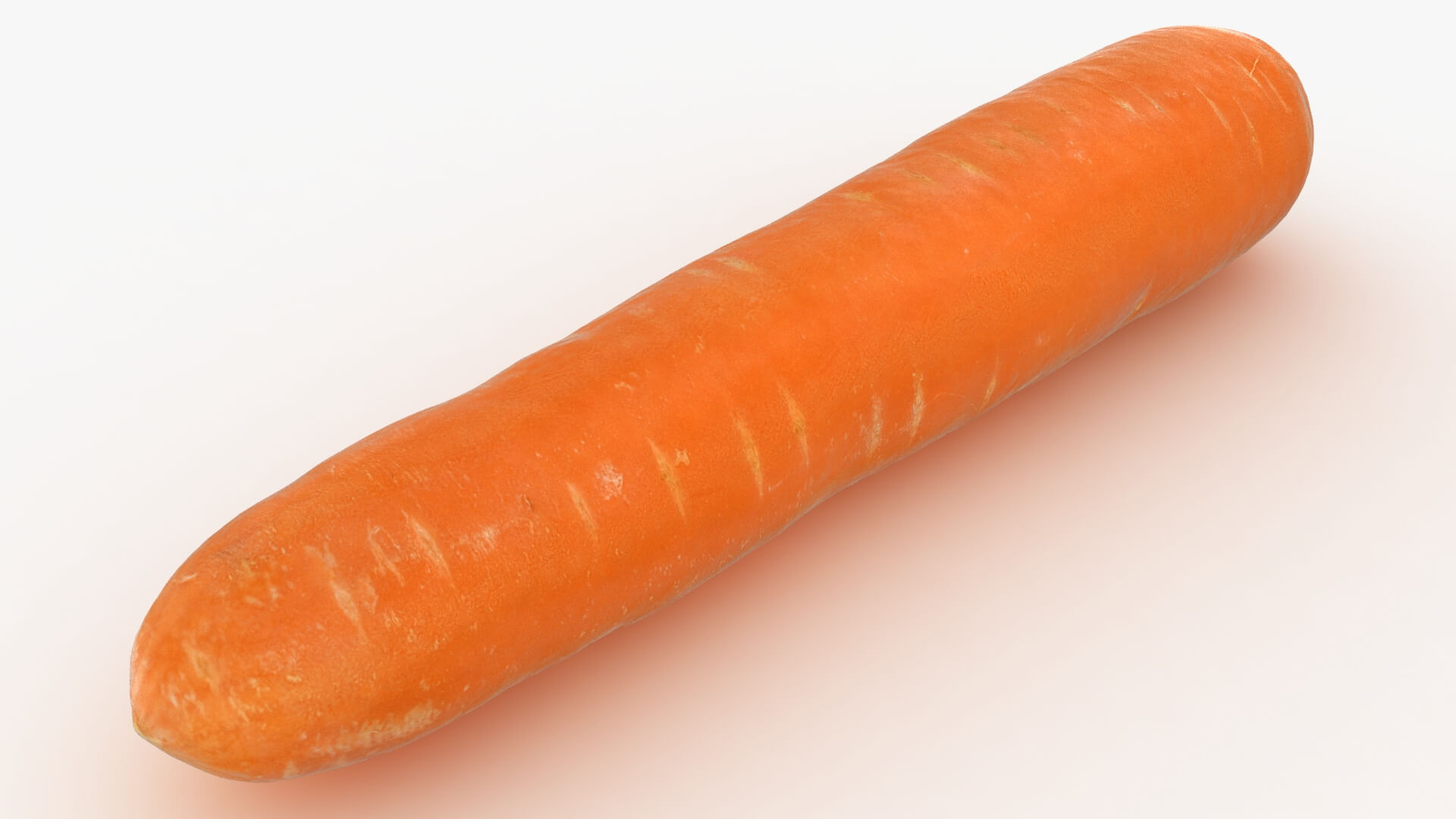 Realistic Carrot 03 3D Model