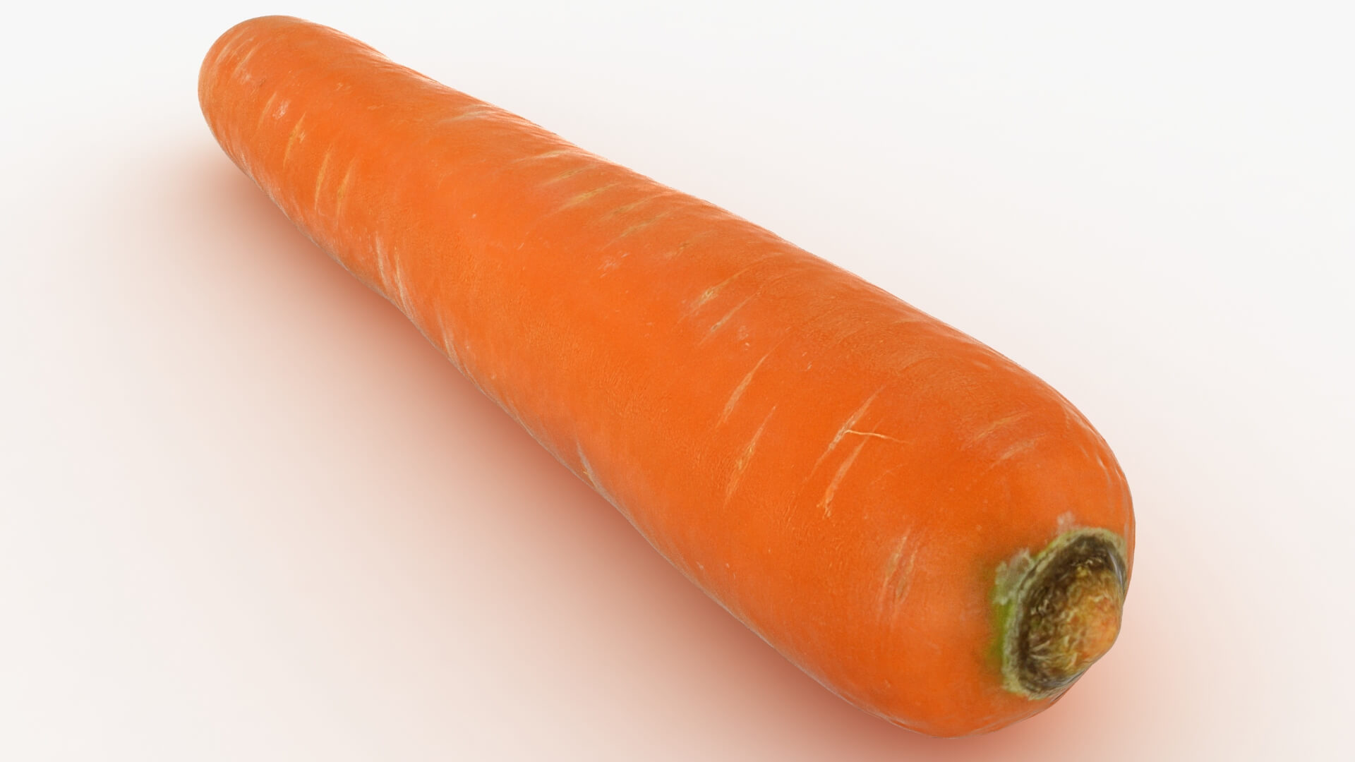Realistic Carrot 03 3D Model